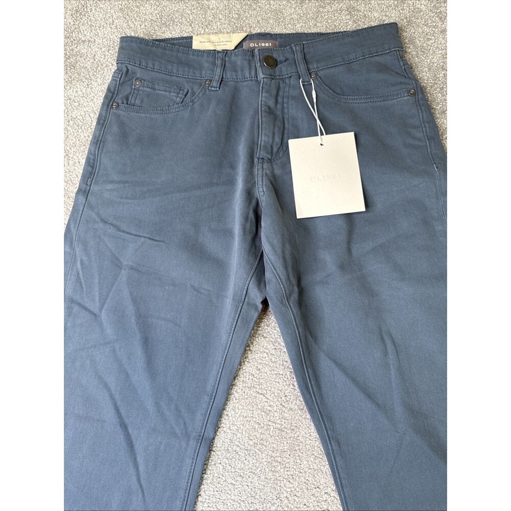 DL1961 Pants Mens 28x32 Black Avery Relaxed Straight Preppy Casual